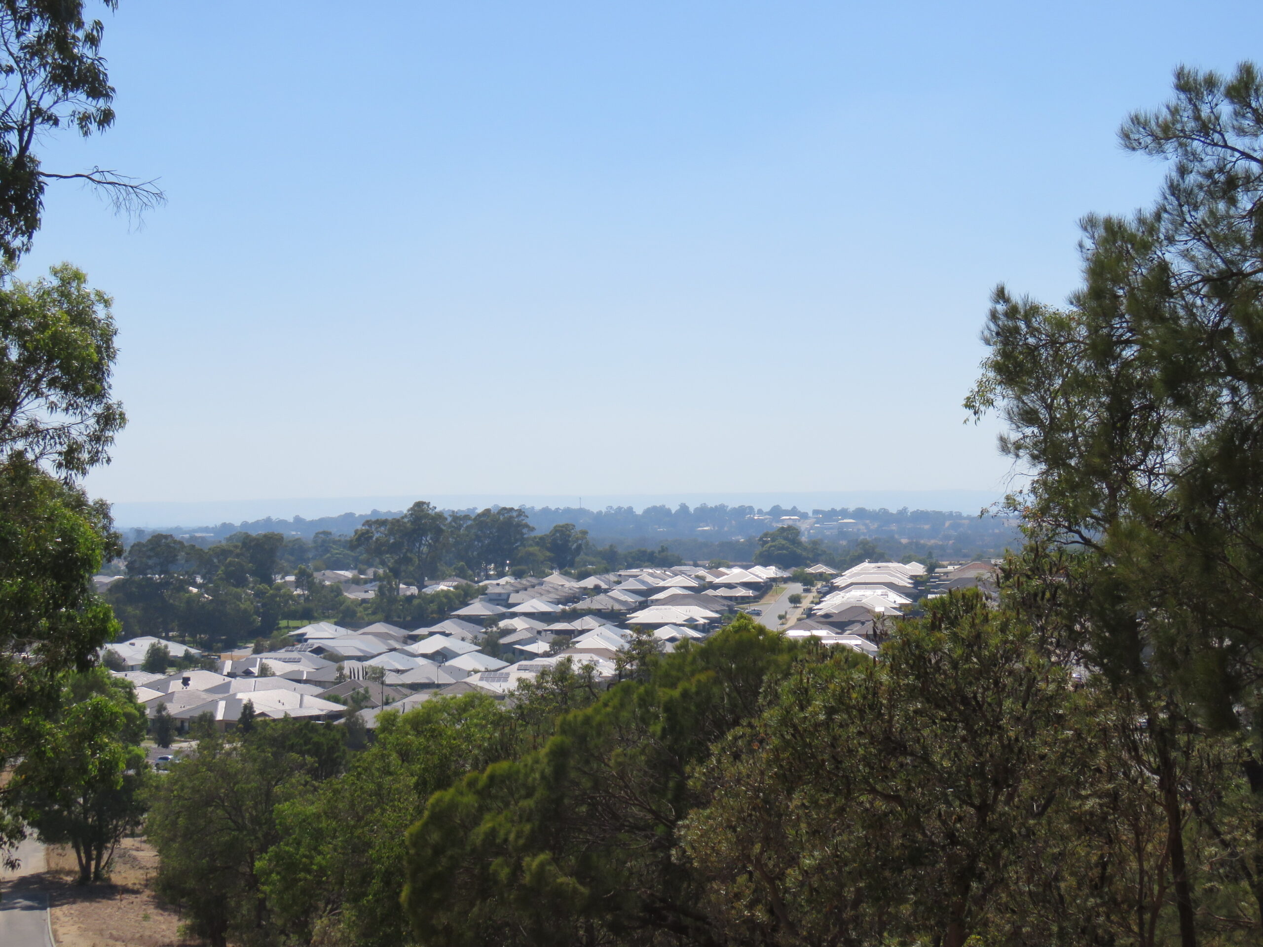 Aerial view of Baldivis, Western Australia from Tamworth Hill