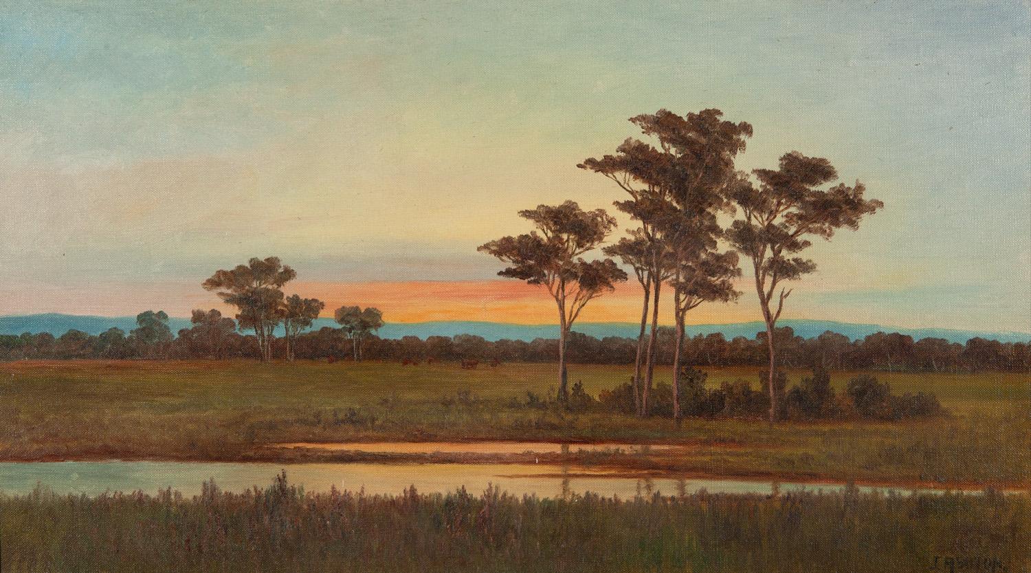 Historical painting of the Canning district, Western Australia